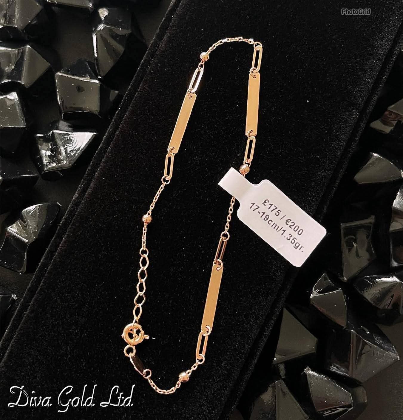 17-19cm Gold bracelet 585