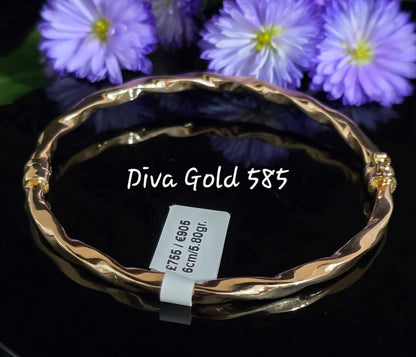 6cm Gold bracelet 585