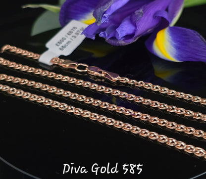 55cm Gold chain 585, Mona Liza, 3.87gr