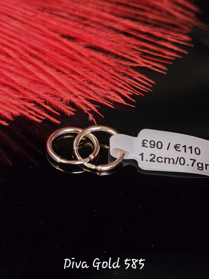 585 Gold hoop earrings