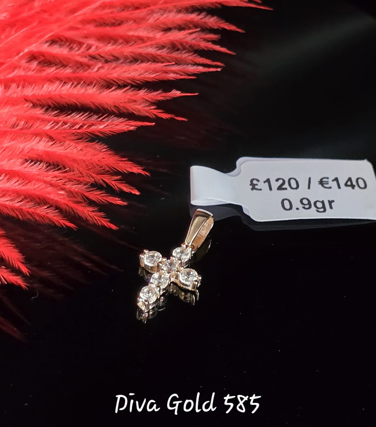 585 Gold cross 0.90gr